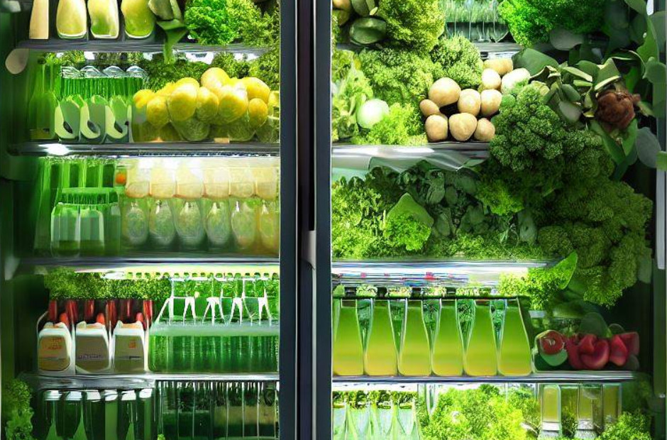 eco friendly display fridge