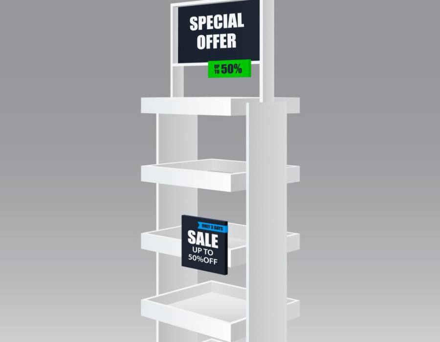 wooden display stands